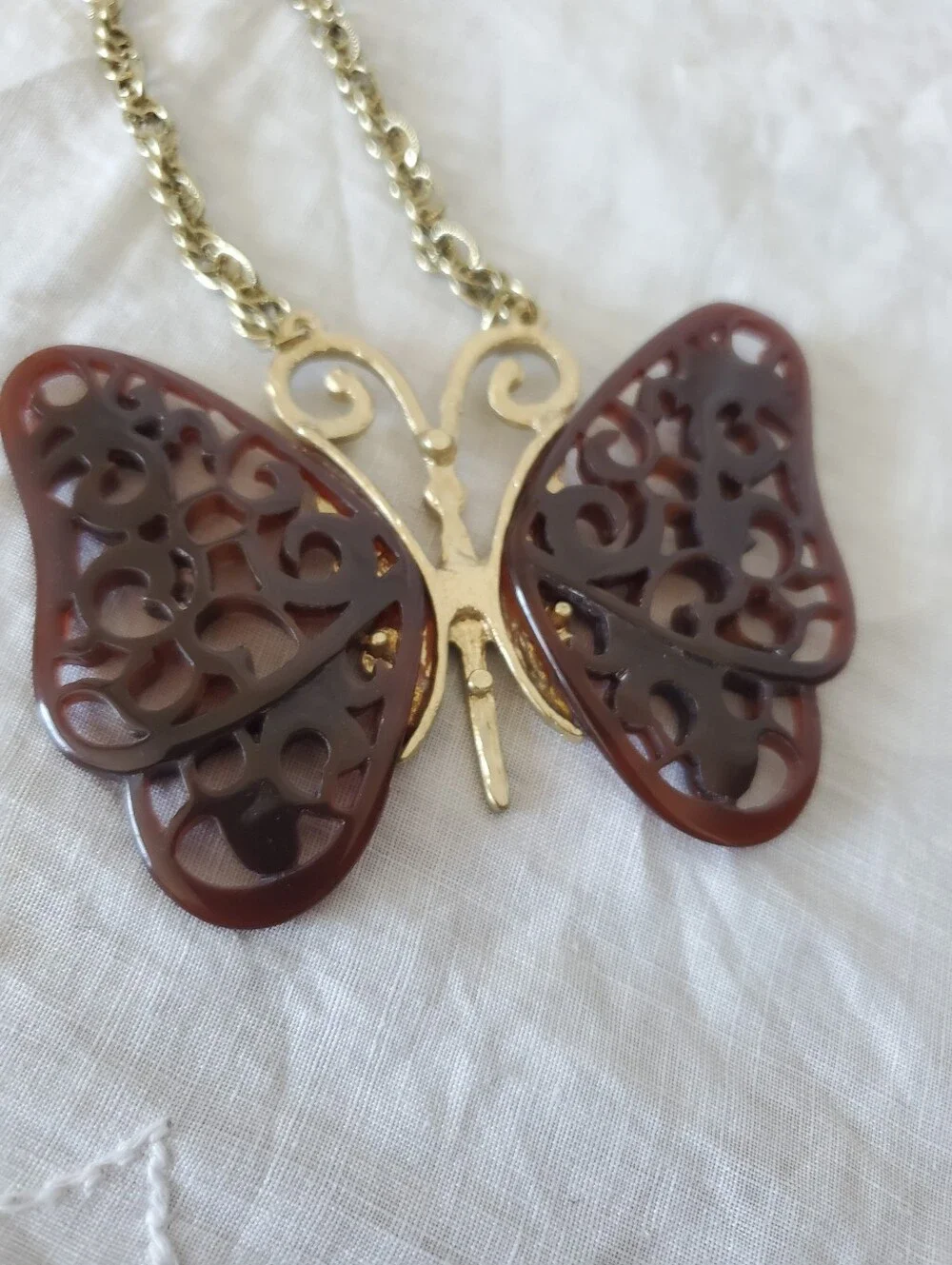 Anthropologie Butterfly Necklace